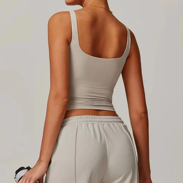 Shockproof Sports Vest Women Gym Top Female Training Sleeveless Yoga Clothes Sports Quick Dry Sportswear Workout Tank Top Women - Image 4