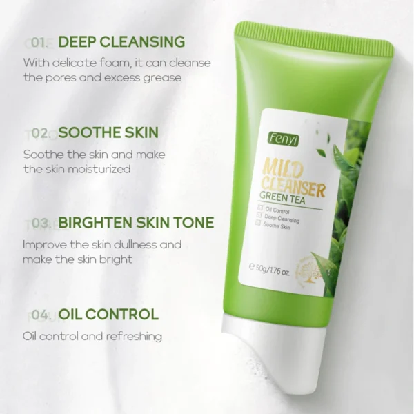 Vitamin C Facial Cleanser Skin Deep Cleansing Moisturizing Blackhead Removal skincare Face Wash Foam Face Cleanser Skin Care - Image 4