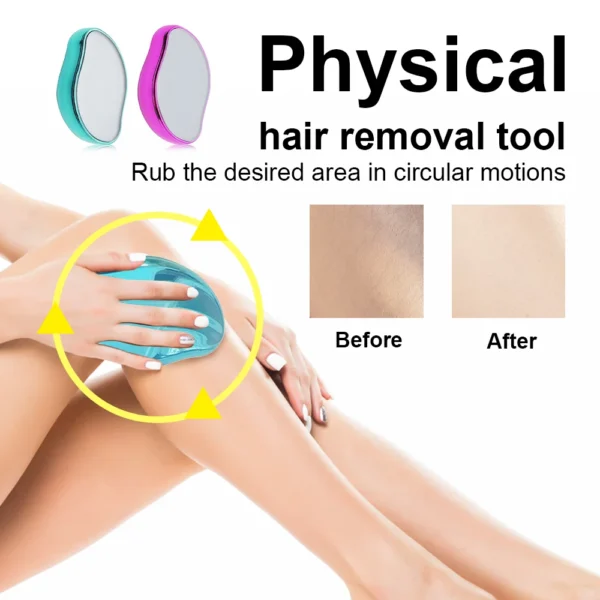 Hair Removal Physical Epilators Crystal Hair Eraser Safe Easy Cleaning Reusable Body Smooth Beauty Depilation Tools - Image 5